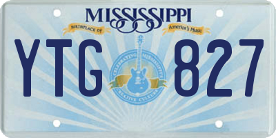 MS license plate YTG827