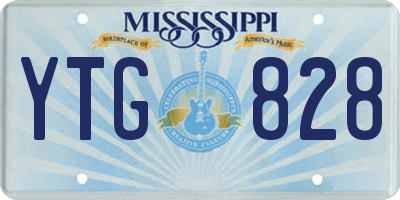 MS license plate YTG828