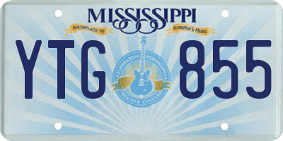MS license plate YTG855