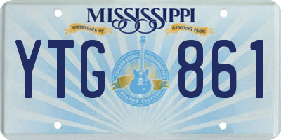 MS license plate YTG861