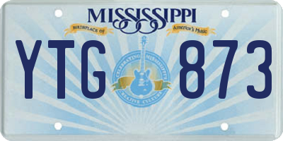 MS license plate YTG873