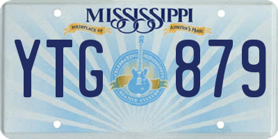 MS license plate YTG879