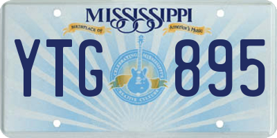MS license plate YTG895