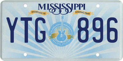 MS license plate YTG896