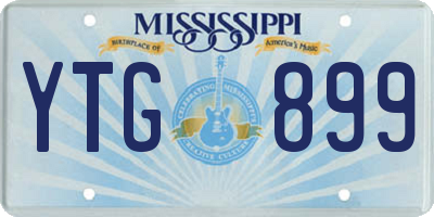 MS license plate YTG899