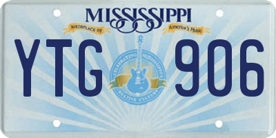 MS license plate YTG906