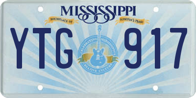 MS license plate YTG917