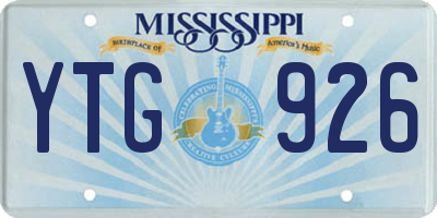 MS license plate YTG926