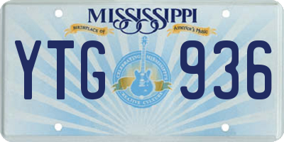 MS license plate YTG936