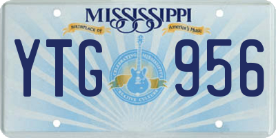 MS license plate YTG956