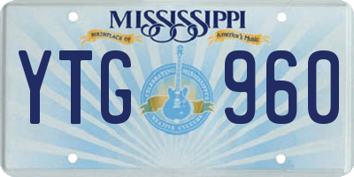 MS license plate YTG960