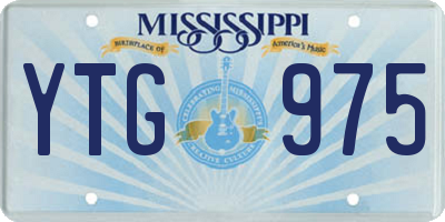 MS license plate YTG975