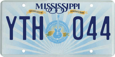 MS license plate YTH044