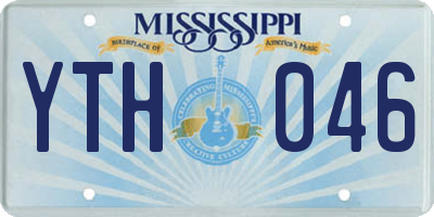 MS license plate YTH046