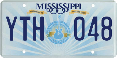 MS license plate YTH048