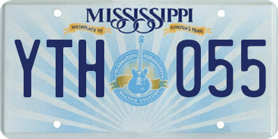 MS license plate YTH055