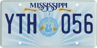 MS license plate YTH056