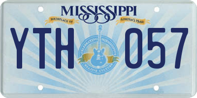 MS license plate YTH057
