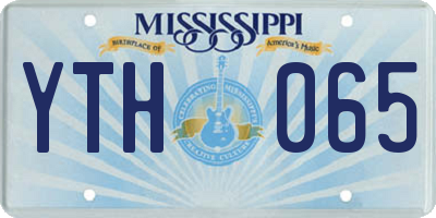 MS license plate YTH065
