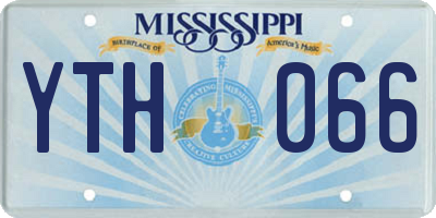 MS license plate YTH066