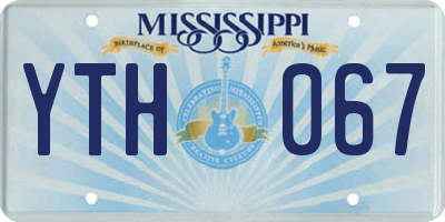 MS license plate YTH067