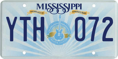 MS license plate YTH072