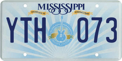 MS license plate YTH073