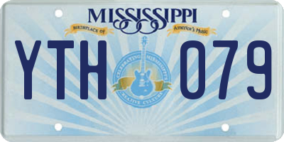 MS license plate YTH079