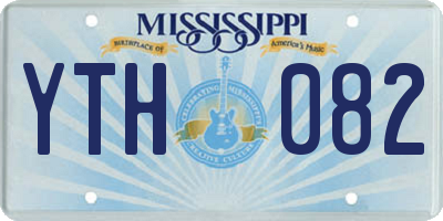 MS license plate YTH082