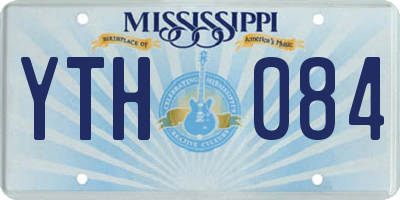 MS license plate YTH084