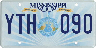 MS license plate YTH090