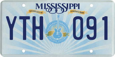 MS license plate YTH091