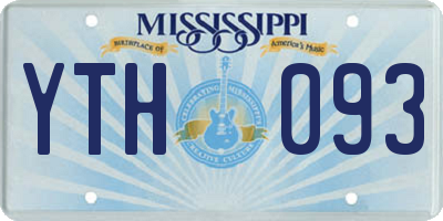 MS license plate YTH093