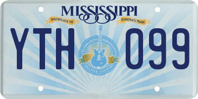 MS license plate YTH099
