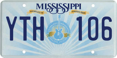 MS license plate YTH106