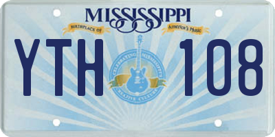 MS license plate YTH108