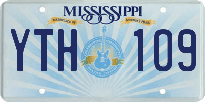 MS license plate YTH109