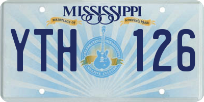 MS license plate YTH126