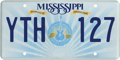 MS license plate YTH127