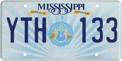MS license plate YTH133