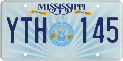 MS license plate YTH145