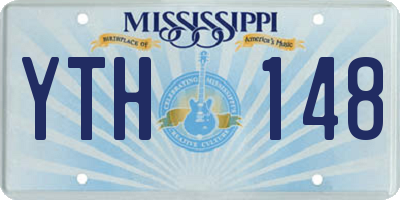 MS license plate YTH148