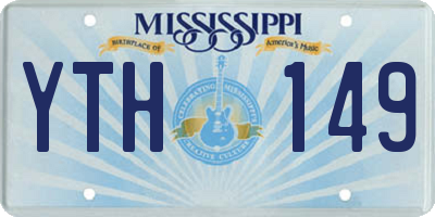 MS license plate YTH149