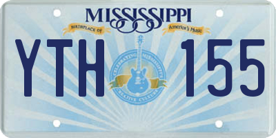 MS license plate YTH155