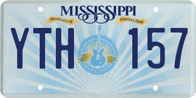 MS license plate YTH157