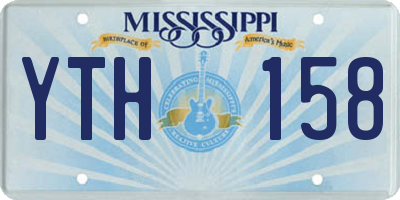 MS license plate YTH158