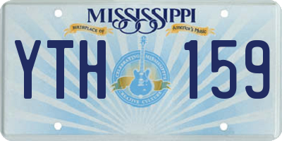 MS license plate YTH159