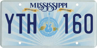 MS license plate YTH160
