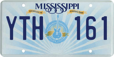 MS license plate YTH161