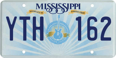 MS license plate YTH162